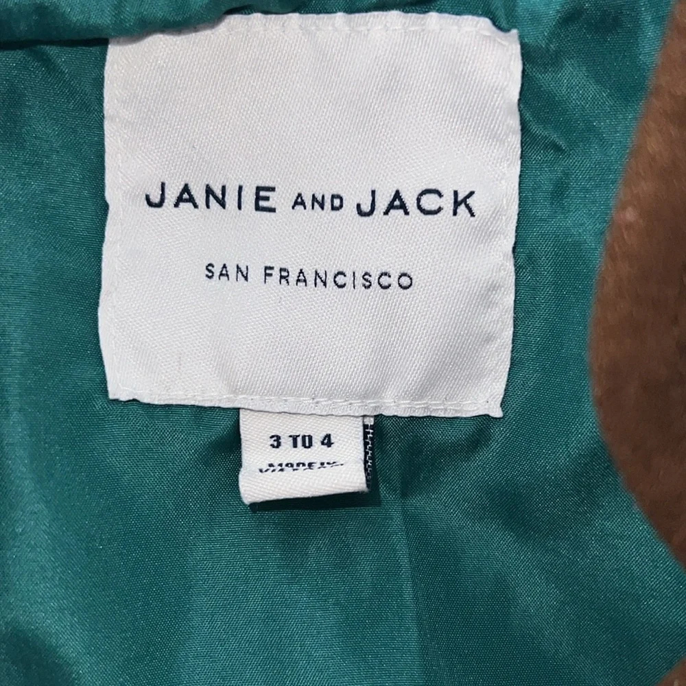 Janie and Jack floral peplum vest size 3 to 4
